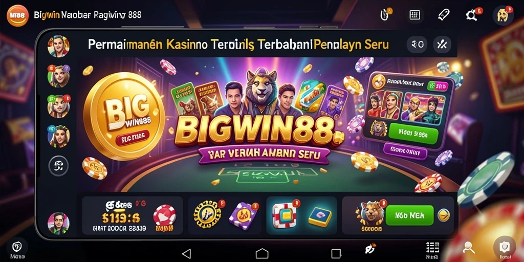 Tampilan menarik dari gameplay Kasino dalam BIGWIN88.