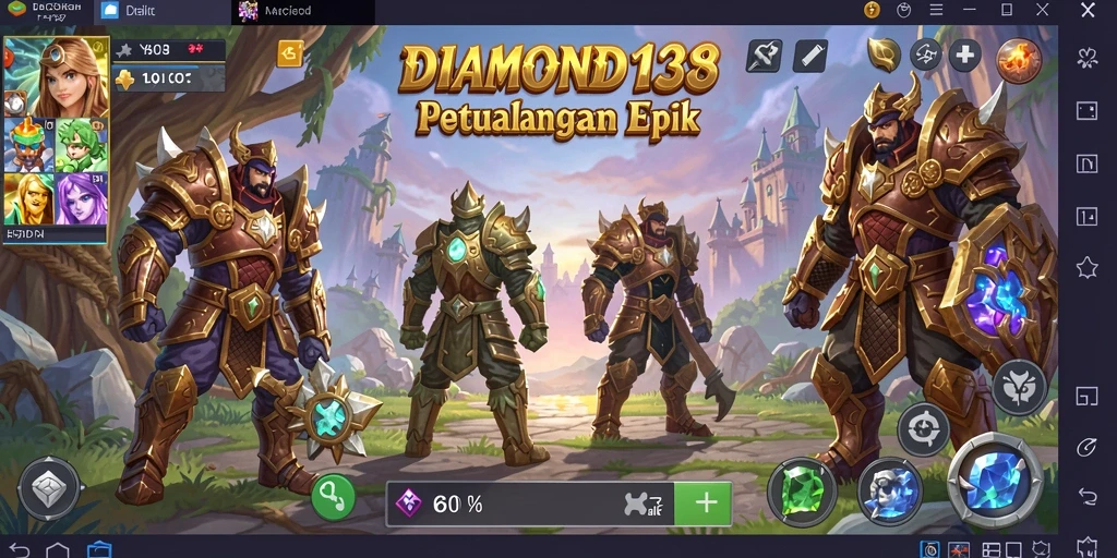 Tangkapan layar utama gameplay <strong>DIAMOND138</strong> yang menunjukkan petualangan seru di dunia RPG.
