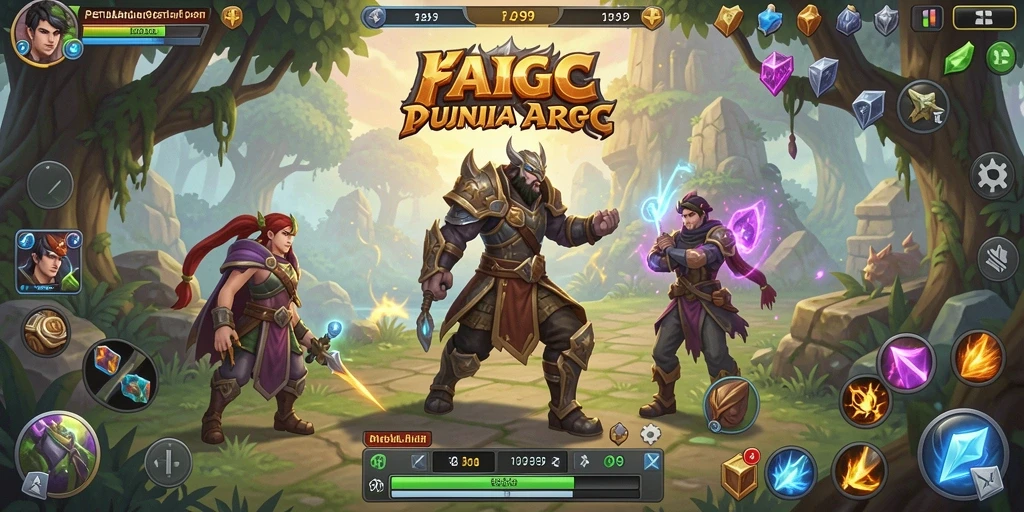 Tampilan grafis menakjubkan dalam permainan ARPG yang mendebarkan.
