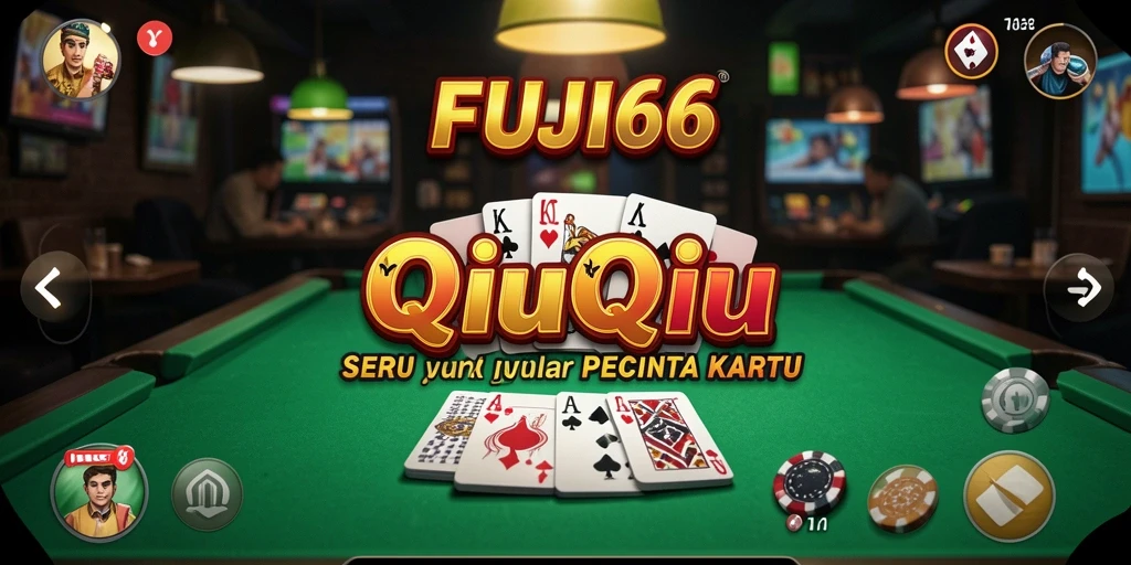 Screenshot game FUJI66 menampilkan aksi seru dalam permainan QiuQiu.