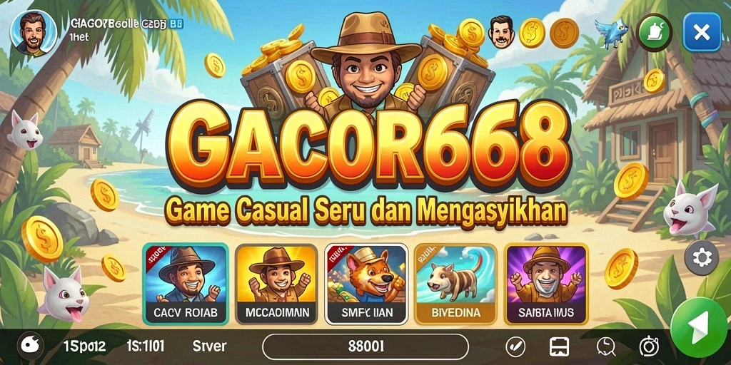 Tampilan aksi seru dalam gameplay GACOR668 yang memukau.