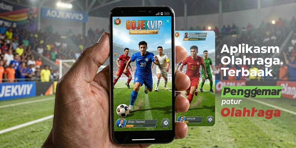 Screenshot utama GOJEKVIP menampilkan pengalaman interaktif olahraga di aplikasi.
