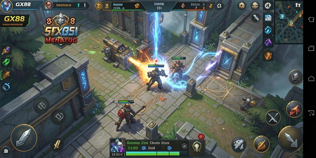Tangkapan layar gameplay <strong>GX88</strong> yang menampilkan strategi menarik dan pertempuran epik.