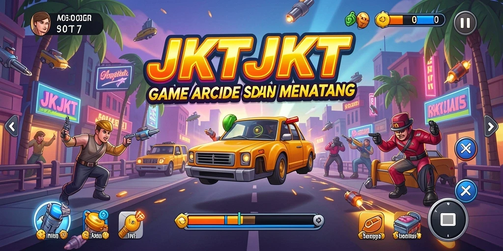Tampilan gameplay seru dari JKTJKT dengan tantangan menarik.