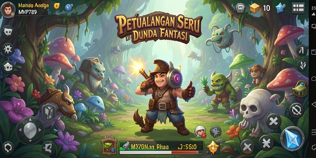 Tangkapan layar game MVP789 menunjukkan karakter beraksi di lokasi eksotis.