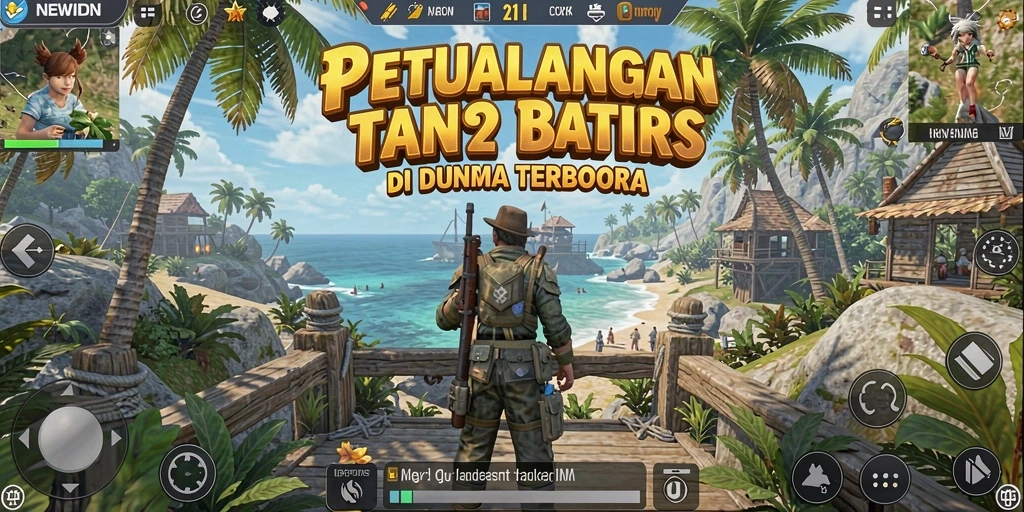 Tangkapan layar gameplay yang menunjukkan petualangan Open World yang luas.