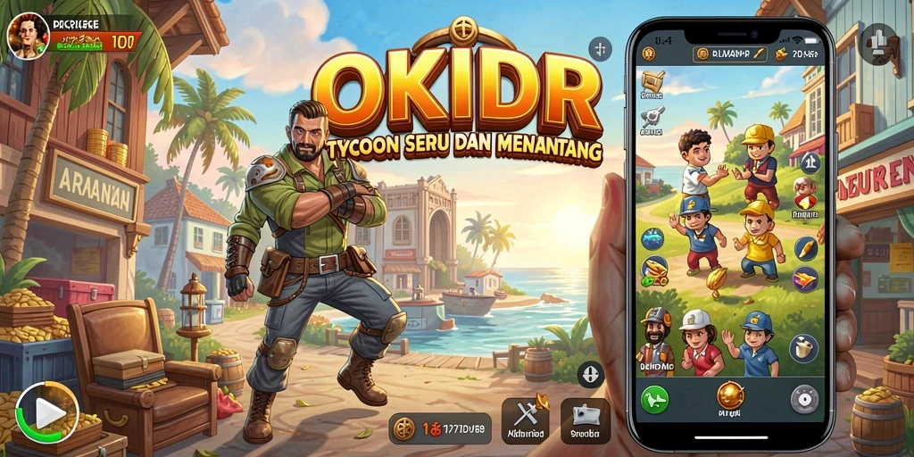 Screenshot OKIDR menampilkan gameplay Tycoon yang menarik dan interaktif.