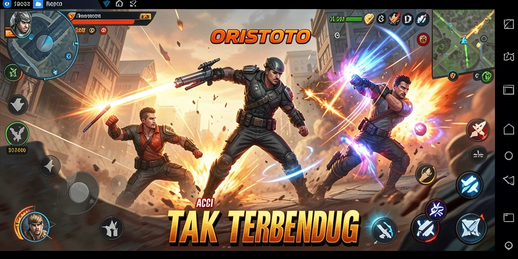 Tampilan aksi menegangkan dalam ORISTOTO yang penuh tantangan.