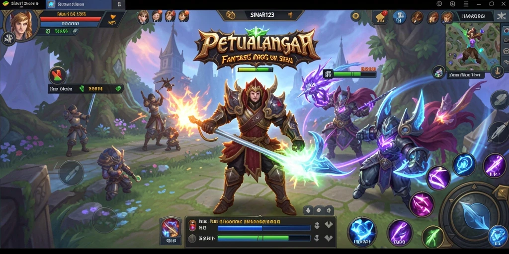 Gameplay seru dalam dunia fantasi MMORPG SINAR123.