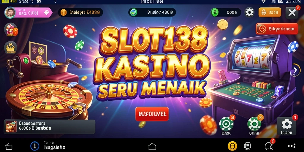 Tampilan gameplay menarik dari SLOT138 dengan banyak fitur Kasino.