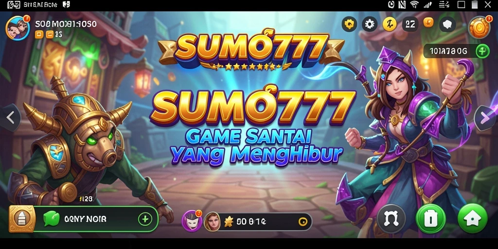 Tampilan gameplay <strong>SUMO777</strong> yang ceria dan menarik.