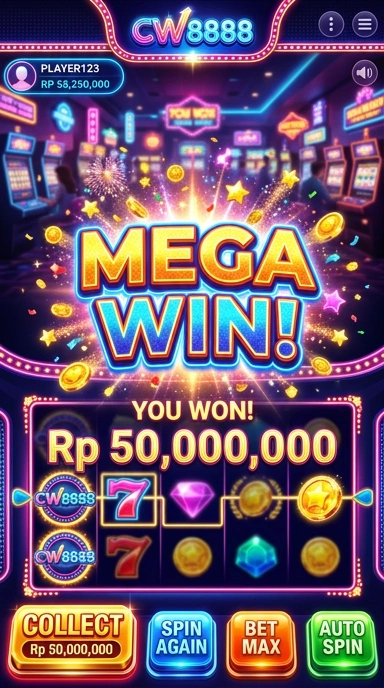 Screenshot saat menjelajah aplikasi di cw8888.
